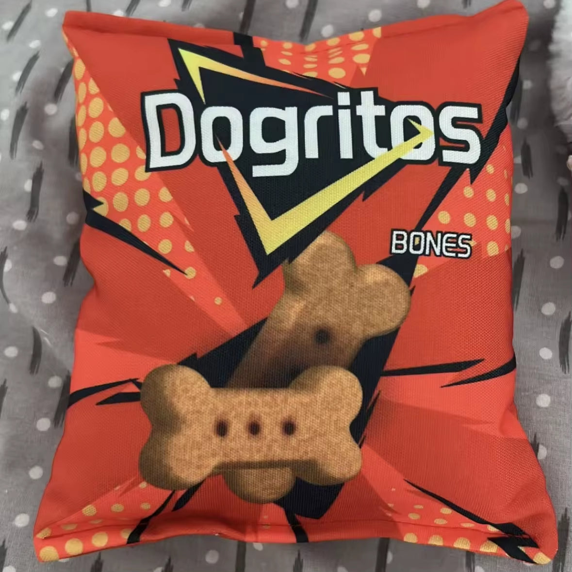 Funny Crisps Dog Toys Interaction Chew Molars Plush Dog Toys Bite Resistance