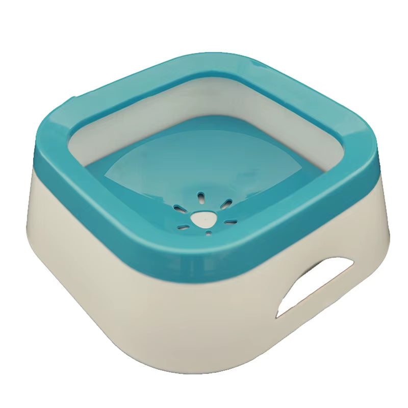 Non-Spill Floating Dog and Cat Water Bowl - Anti-Overfill Plastic Dispenser