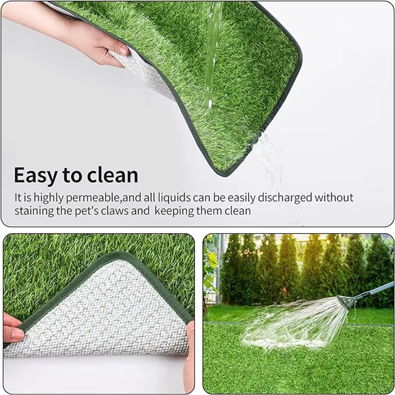 Artificial Grass Dog Potty Pad - Easy to Clean, Odor Resistant