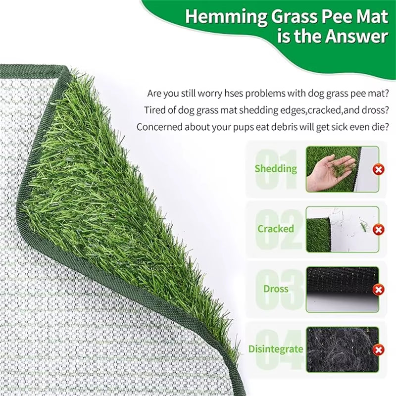 Artificial Grass Dog Potty Pad - Easy to Clean, Odor Resistant