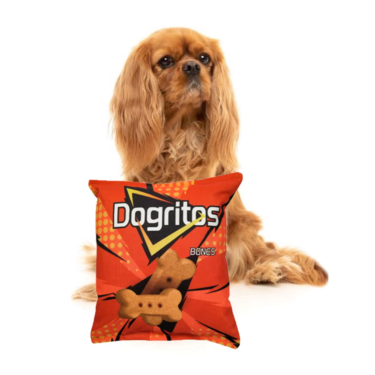 Funny Crisps Dog Toys Interaction Chew Molars Plush Dog Toys Bite Resistance