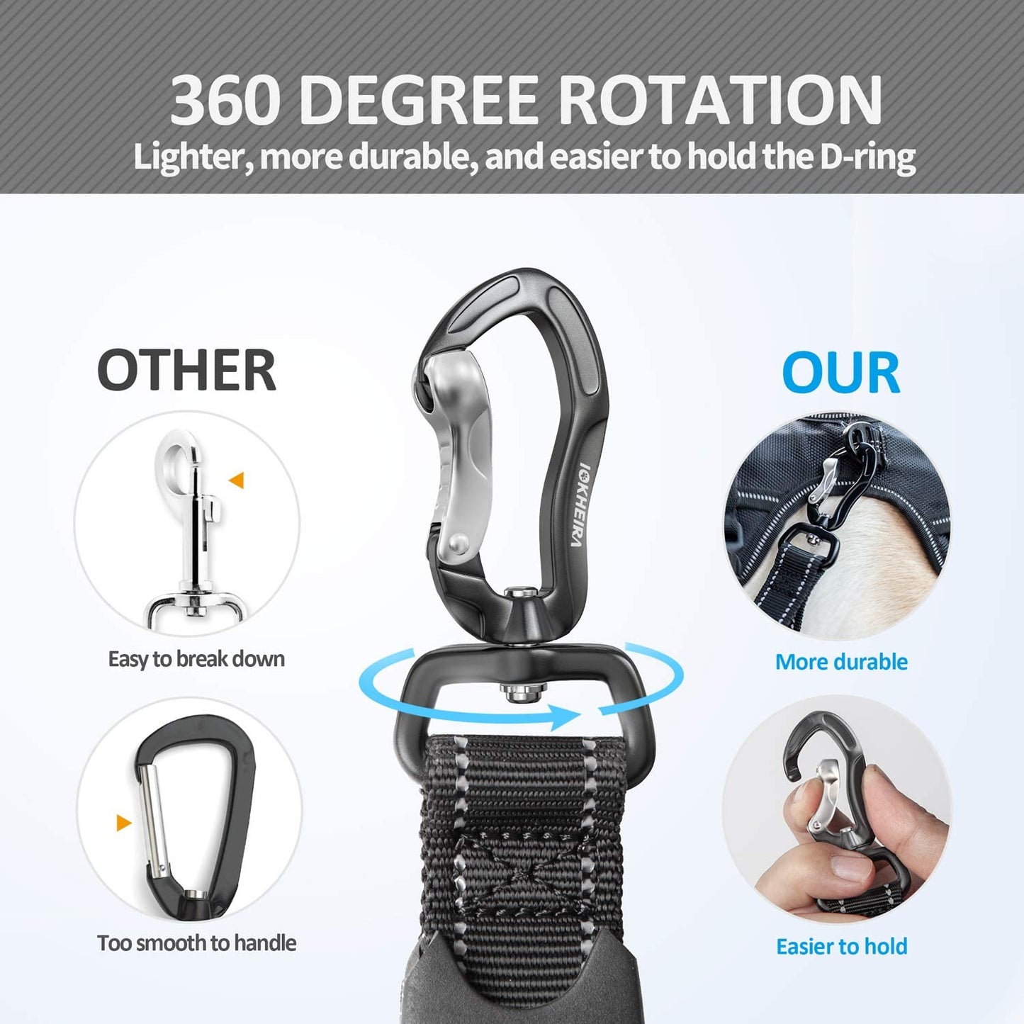 Multifunctional Leash with Car Seatbelt