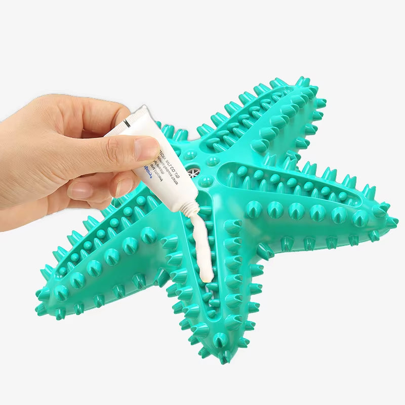 Dog Toys for Large Dogs Tooth Cleaning Chew Funny Interactive Training Starfish