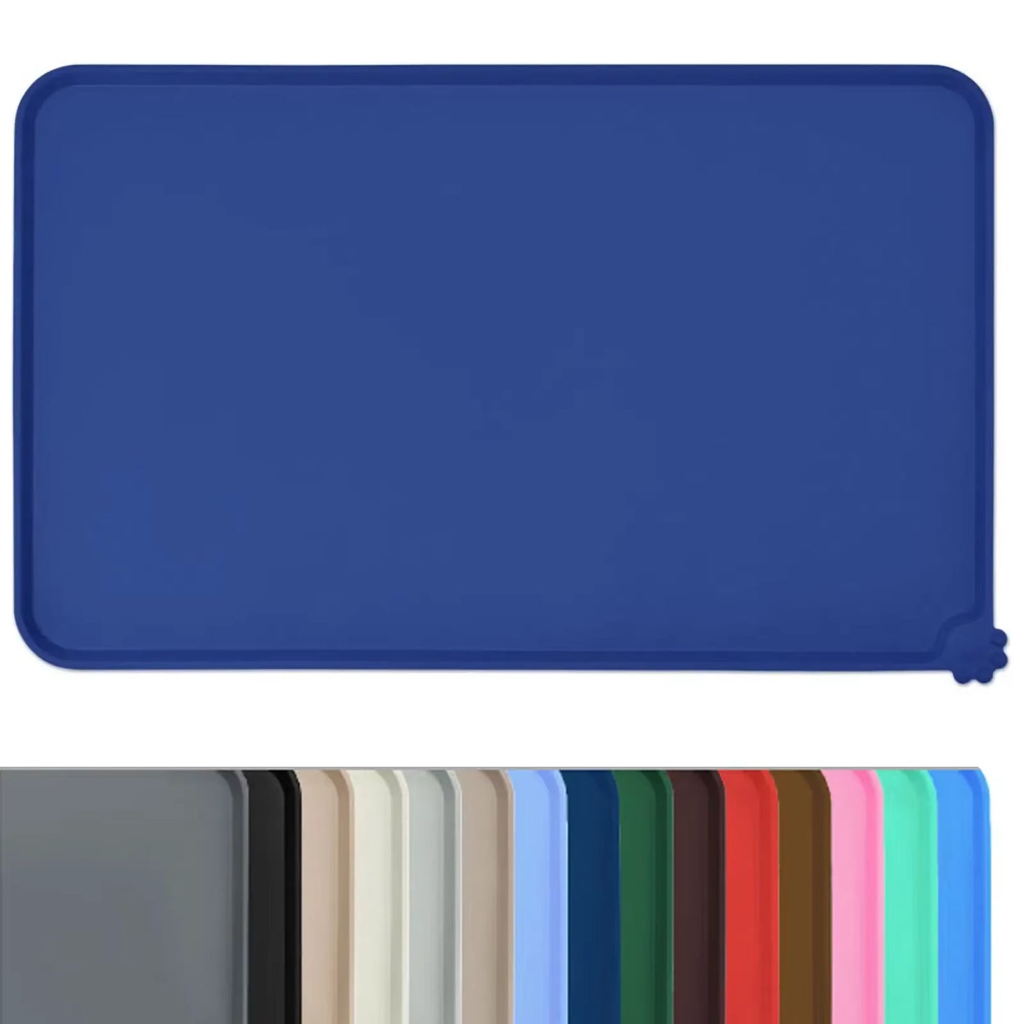 Cat Dog Food Mat for Pet Feeding Bowl Floors Waterproof Non Slip