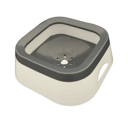 Non-Spill Floating Dog and Cat Water Bowl - Anti-Overfill Plastic Dispenser