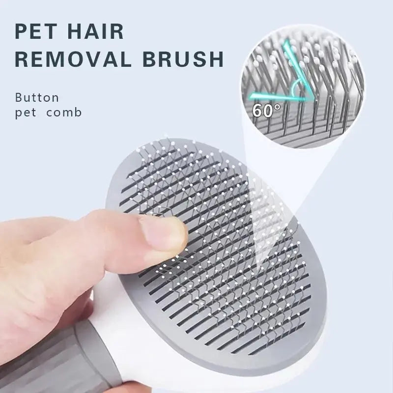 Pet Dog Brush Cat Comb Self Cleaning Pet Hair Remover Brush 