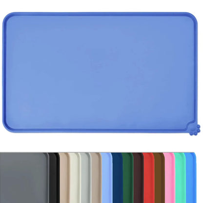 Cat Dog Food Mat for Pet Feeding Bowl Floors Waterproof Non Slip