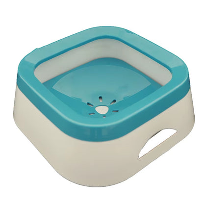 Non-Spill Floating Dog and Cat Water Bowl - Anti-Overfill Plastic Dispenser