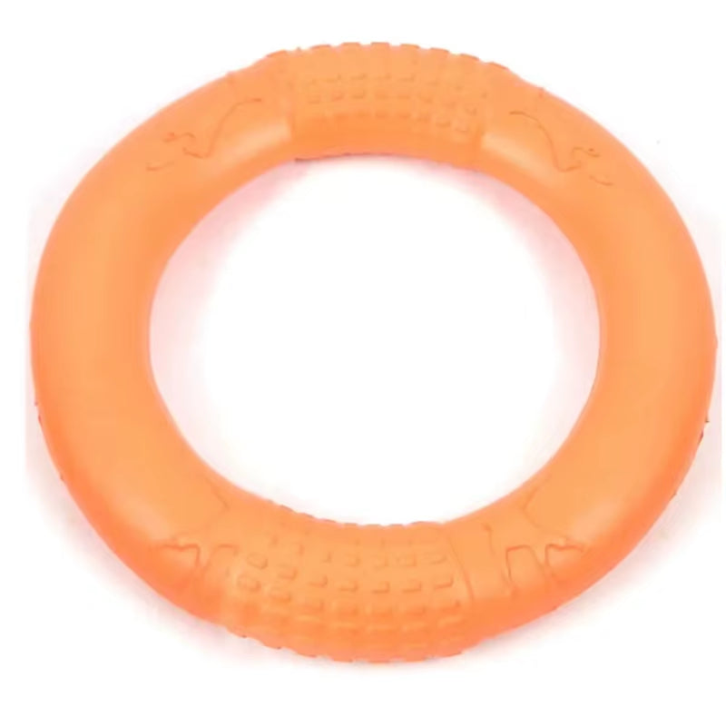 Orange Dog Toys Pet Flying Disk Training Ring Puller EVA Interactive Training 