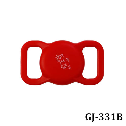 Patterned Airtag Silicone Pet Collar 