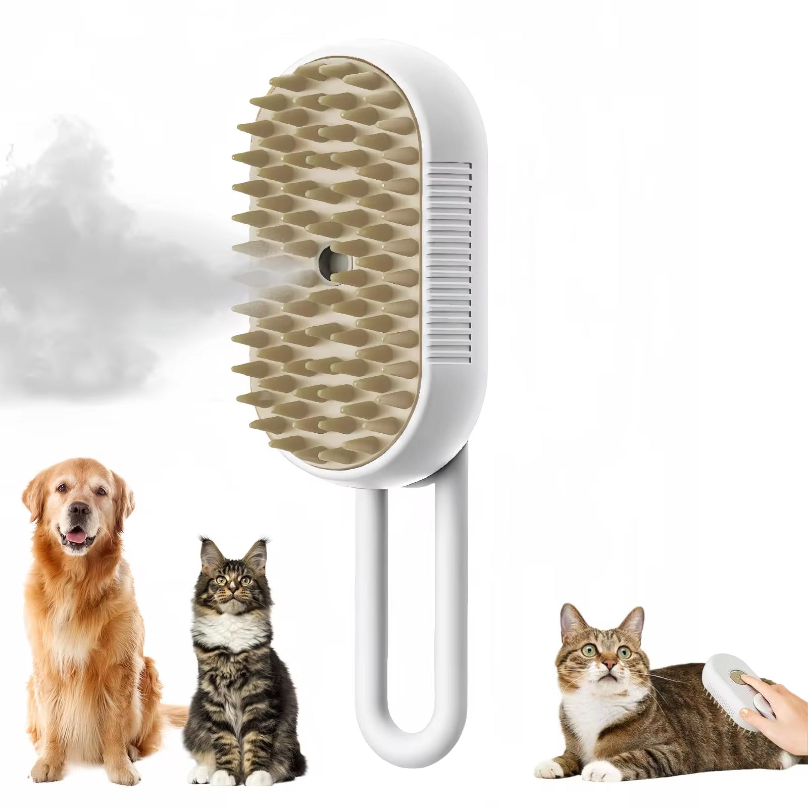 3 in 1 Pet Brush Cat Steam Brush Comb Dog Brush Electric Spray 