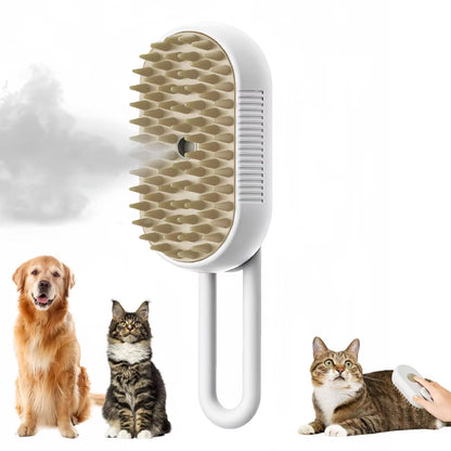 3 in 1 Pet Brush Cat Steam Brush Comb Dog Brush Electric Spray 