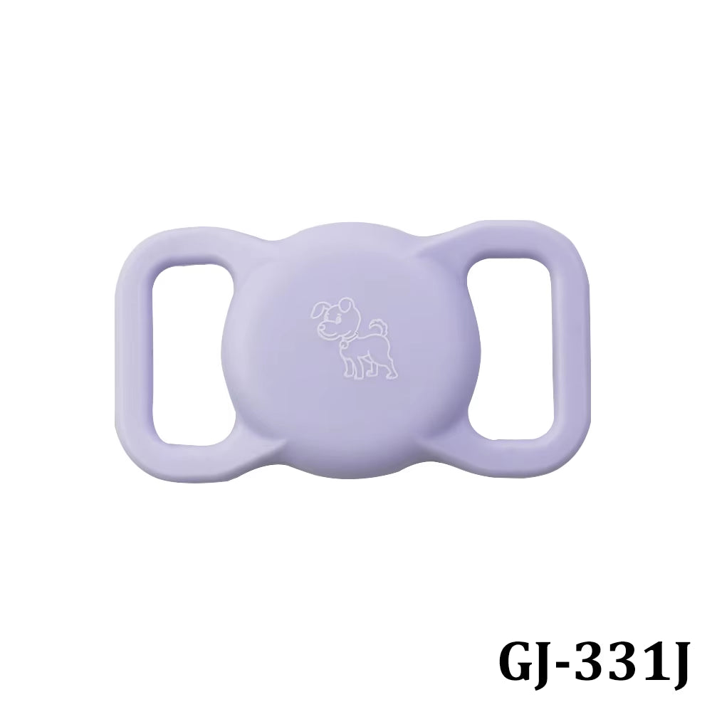 Patterned Airtag Silicone Pet Collar 