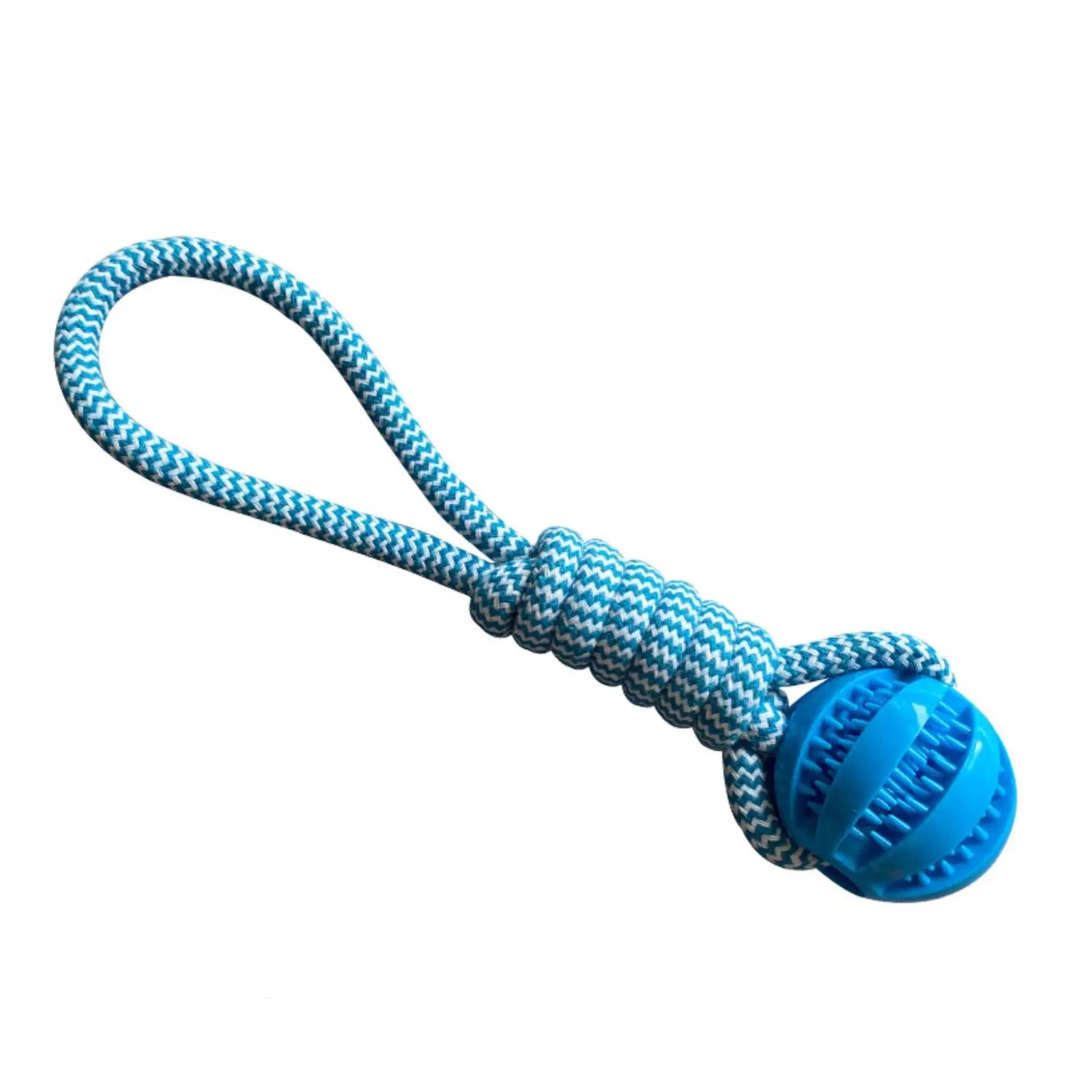  Balls Interactive Treat Rope Rubber Leaking Balls  Chewing Bite Resistant Pet Tooth Cleaning