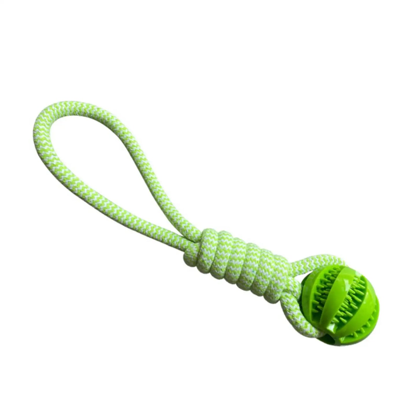  Balls Interactive Treat Rope Rubber Leaking Balls  Chewing Bite Resistant Pet Tooth Cleaning