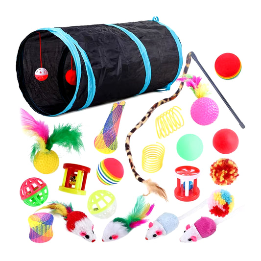 22 Pcs Cat Toys Interactive for Indoor Cats 