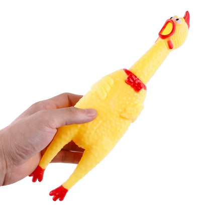 Dog Toys Screaming Chicken Squeeze Squeaky Toys for Dog Interactive 