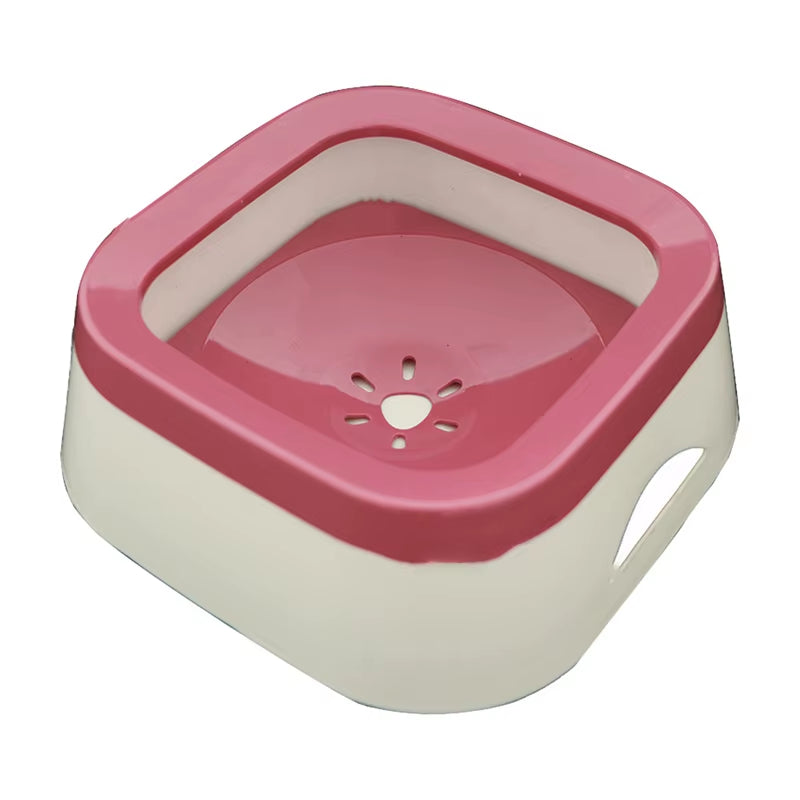 Non-Spill Floating Dog and Cat Water Bowl - Anti-Overfill Plastic Dispenser