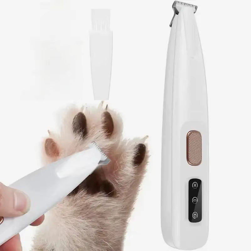 New Dog Paw Trimmer with LED Light Fully Waterproof 